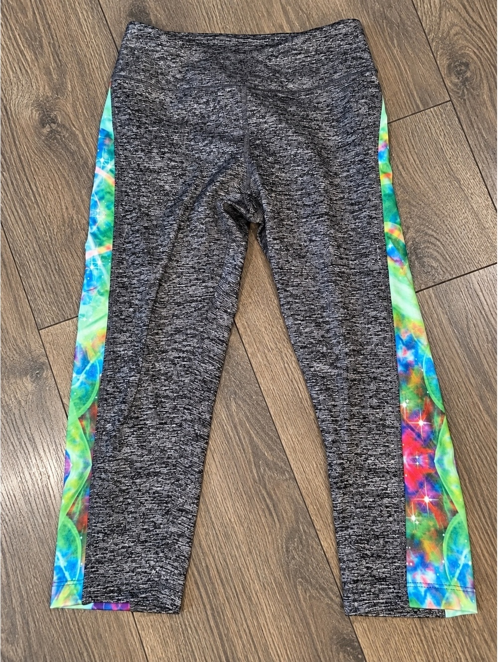 LuLaRoe Women's Gray and Multicolor Athletic Leggings Size S